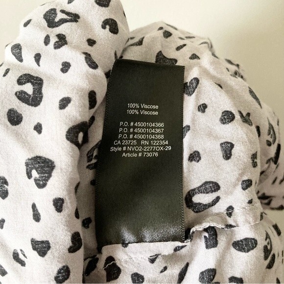 Aritzia Sunday Best Purple Leopard Print Open Drape Dolman Cardigan XXS/XS - Picture 5 of 5